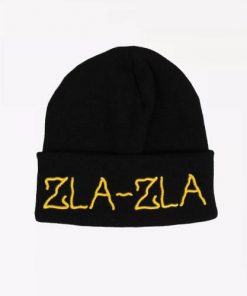 Zimska kapa – TRIP 3D ZLA-ZLA, crne boje sa izvezenim zutim slovima zla-zla